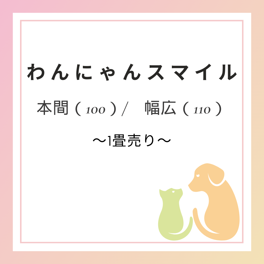 わんにゃんスマイル表_本間/幅広サイズ（単品）