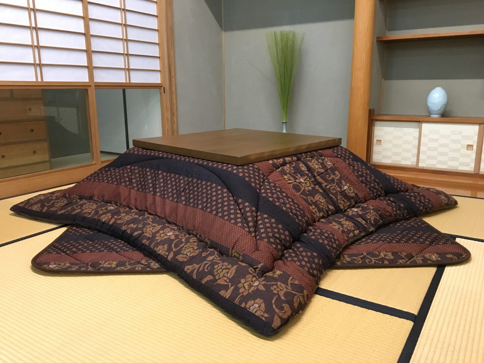 こたつ_厚掛布団_万葉